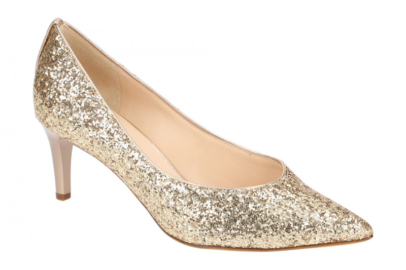 Högl Pumps gold Glitter-Textil 6756