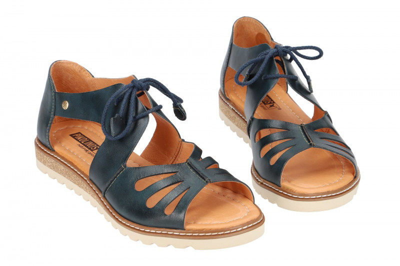 Pikolinos Schnür Sandale Alcudia blau