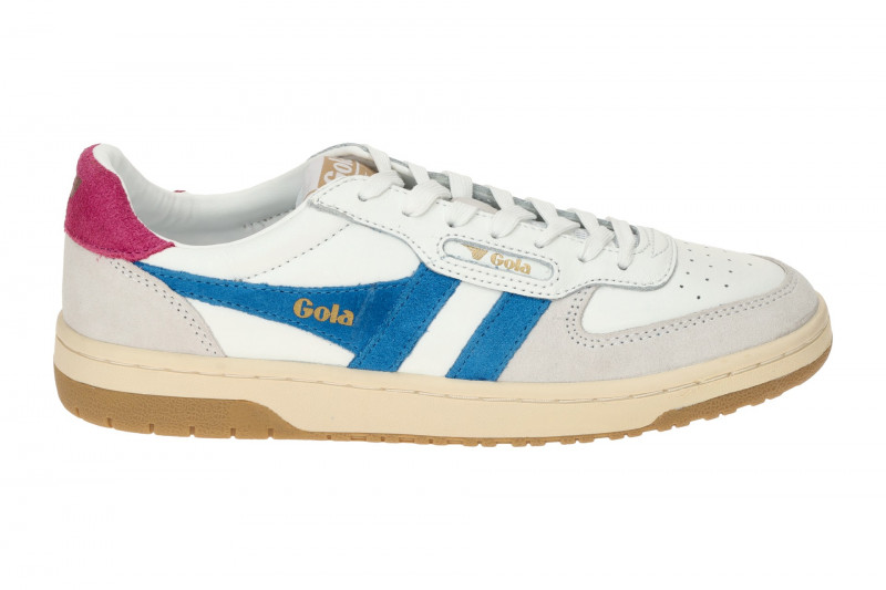 Gola Hawk Schuhe Sneakers weiß blau Damen CLB336