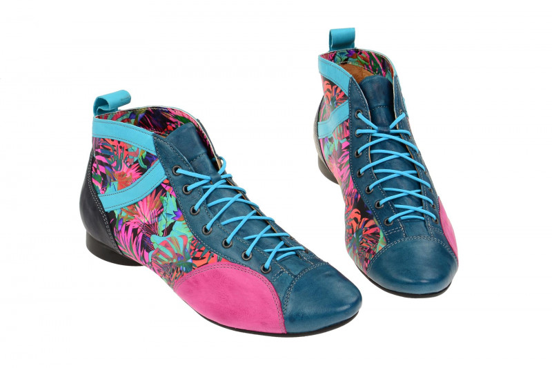 Think Guad Stiefelette blau pink 7-87732-84