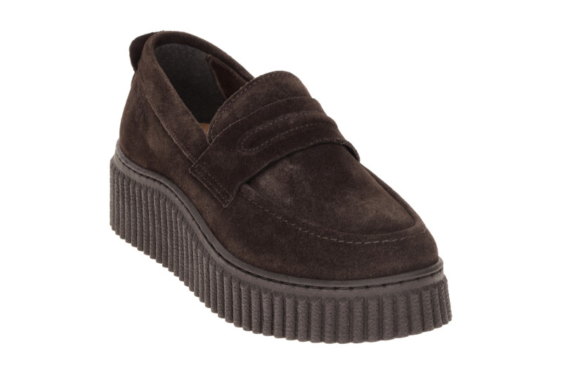 Marc O´Polo Bianca Schuhe Slipper braun Plateau Loafer 15271