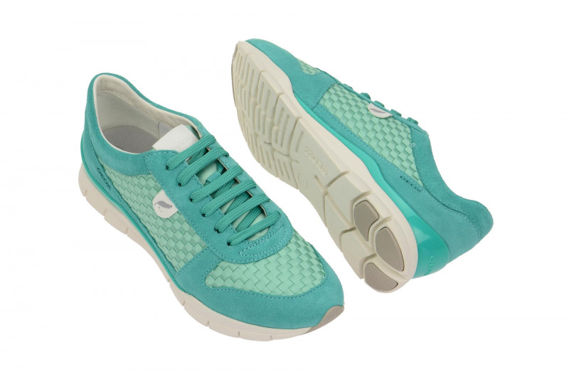 Geox Sukie Schuhe grün karo D52F2A