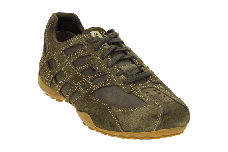 Geox Snake Schuhe grün olive Velour Nubuck U55MNB