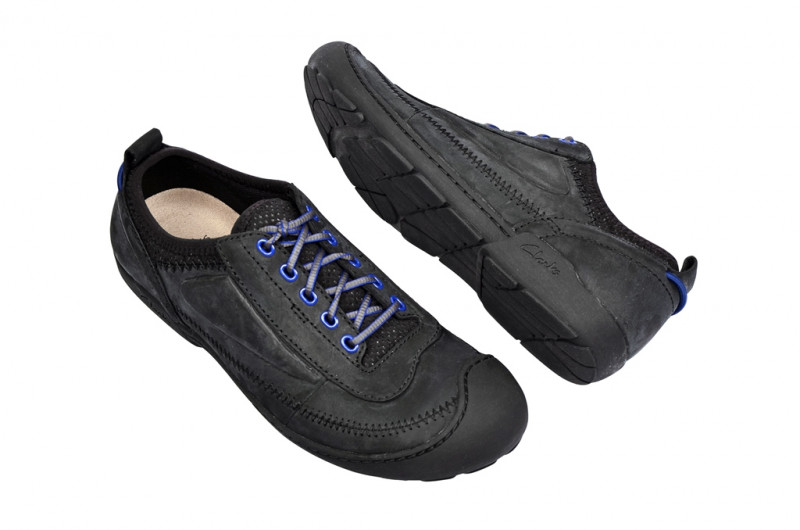 Clarks Moreton Flo Schuhe in nubuck schwarz