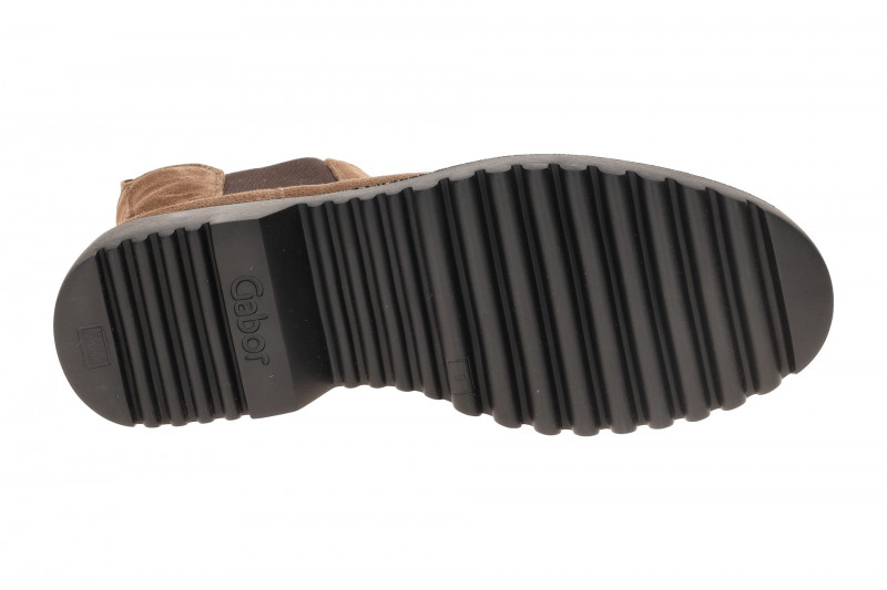 Gabor comfort Stiefelette hellbraun Velour Chelsea-Stil 72.751.34