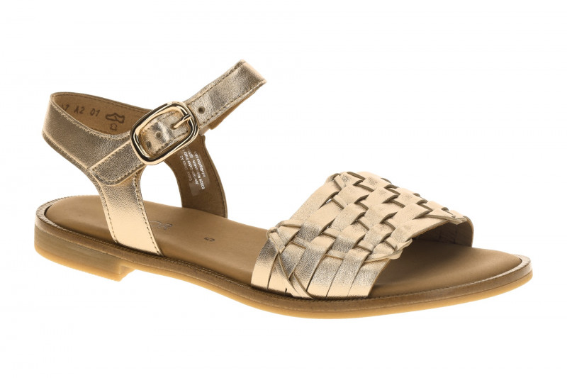 Gabor Fashion Sandale beige metallic geflochten 85.514.62
