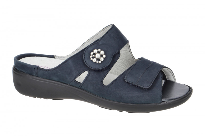 Waldläufer Kara Pantolette blau marine Orthotritt 684K50