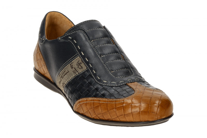Galizio Torresi Schuhe Slipper blau braun 317820