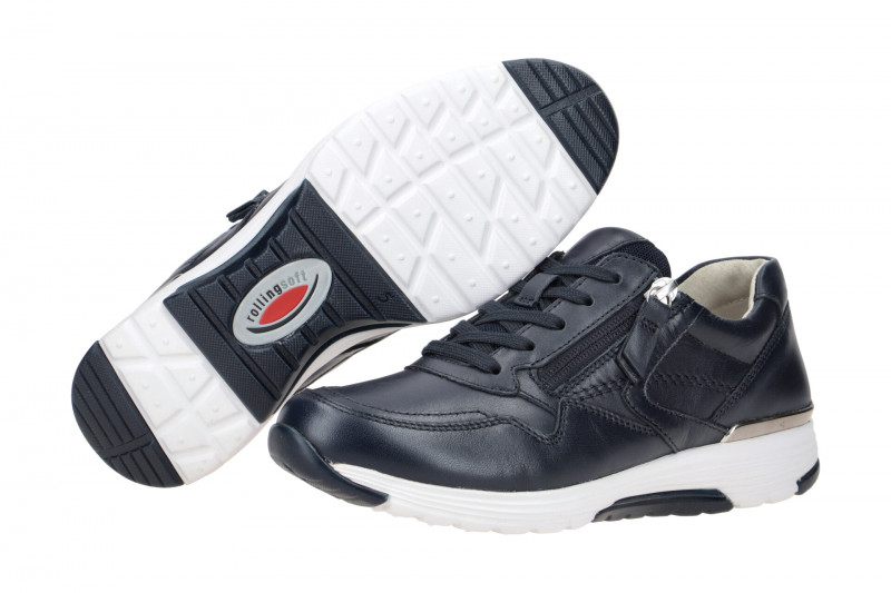 Gabor RollingSoft Schuhe blau Glattleder 86.978.56