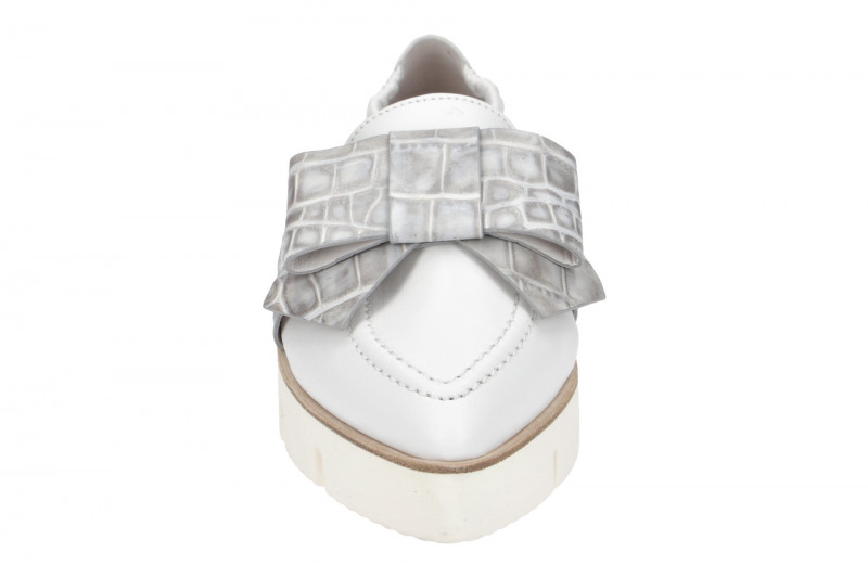 K&S Pia XXL Ballerinas weiß Kroko 93580