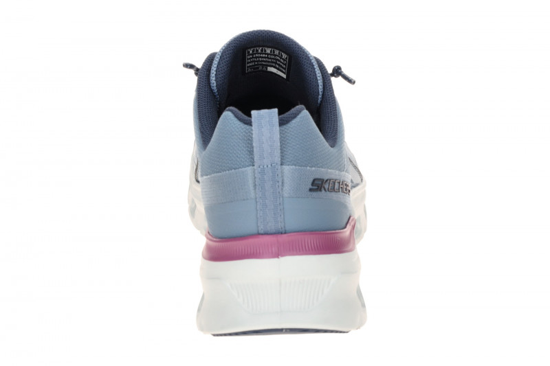 Skechers Glide Step Schuhe Slipper blau slate 150484