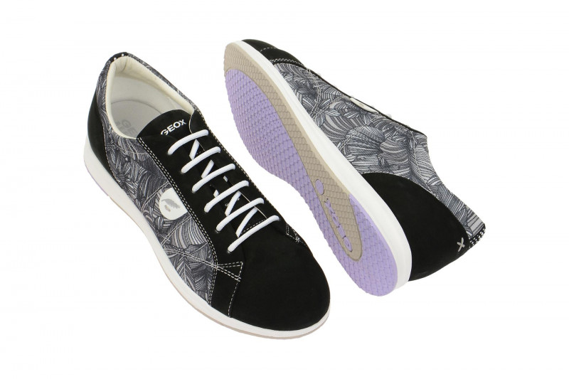 Geox Avery Schuhe schwarz grau D62H5A 0ANLT C0060