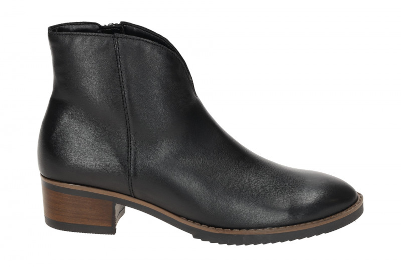 Gabor Stiefelette Ankle Boots schwarz Nappa V-Schnitt 75.512.20