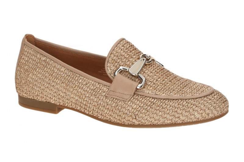 Gabor Slipper Loafer braun sand Bast 85.214.44