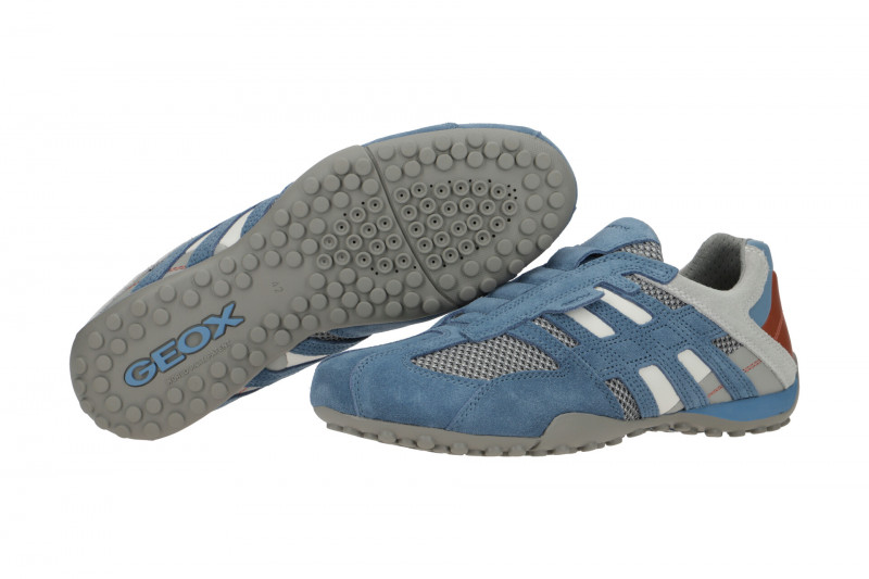 Geox Snake Schuhe Slipper blau avio U8207F