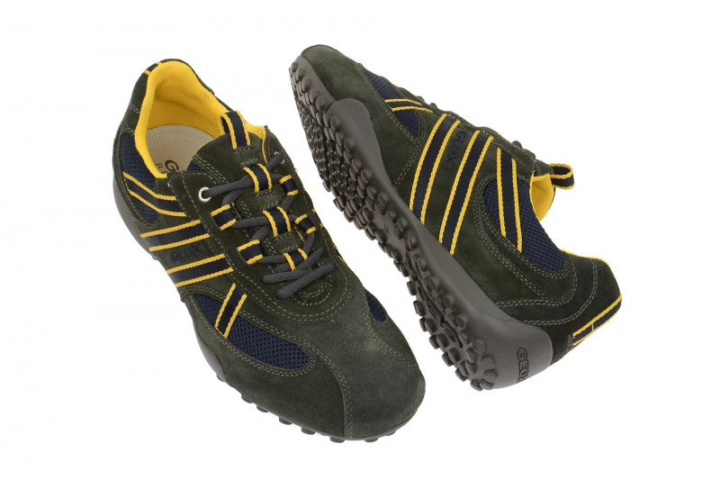 Geox Respira Snake S Sneaker in dunkelgrau Herrenschuhe