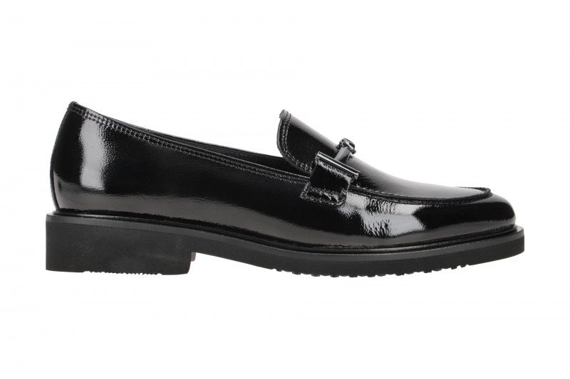 Gabor Schuhe Slipper schwarz Lack 35.211.97