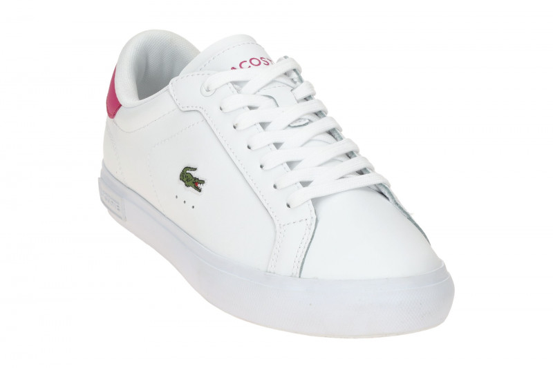 Lacoste Powercourt Schuhe Sneakers weiß pink Damen 0086
