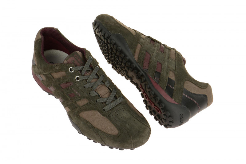 Geox Snake Schuhe braun rot U4207K