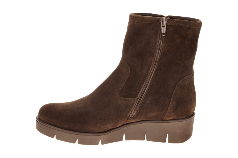 Gabor Keil Stiefelette braun Velour Schnalle 8005.02.003