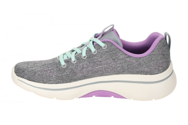 Skechers Go Walk Arch Fit Schuhe grau lila Damen 125311