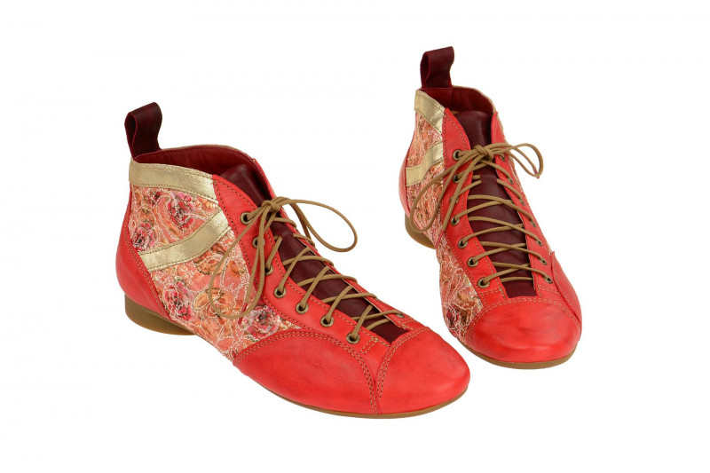Think Guad Stiefelette rot chilli