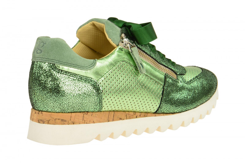 Paul Green Schuhe Sneakers grün metallic 4650
