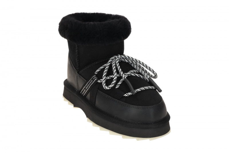 EMU Blurred Micro Boots Stiefeletten schwarz Schaffell Waterproof W13129