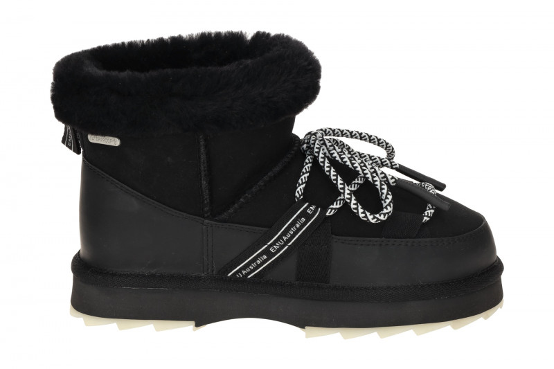 EMU Blurred Micro Boots Stiefeletten schwarz Schaffell Waterproof W13129