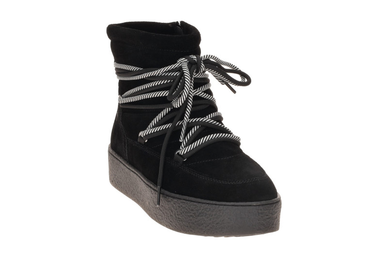Tamaris Winter Stiefelette Plateau Boots schwarz Velour 26803