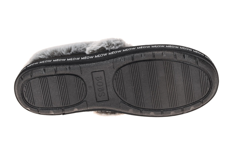 Skechers Meow Pajamas Hausschuhe Slipper schwarz CAT
