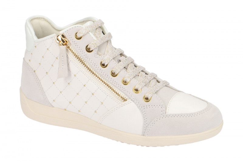 Geox Myria Schuhe weiß gold D6468C