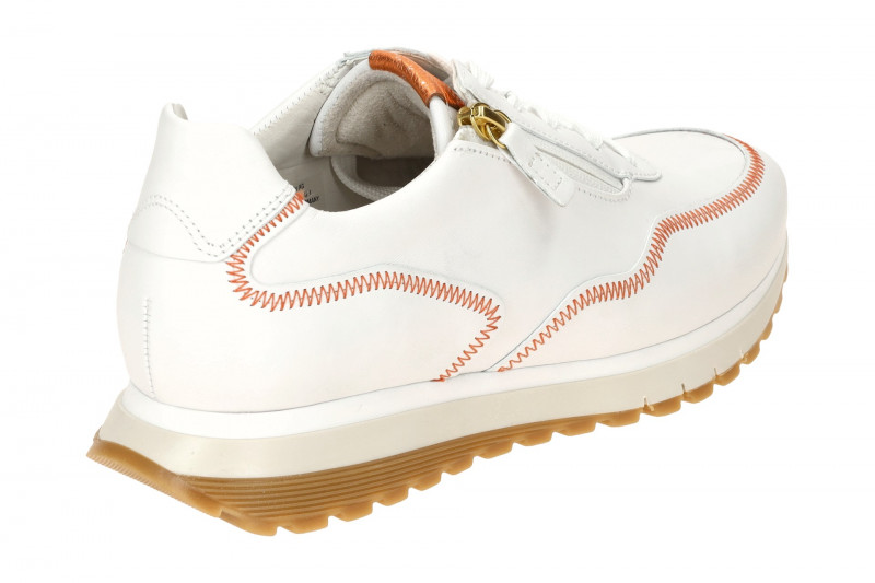 Gabor comfort Sneaker Schuhe weiß kupfer H-Weite 66.379.56