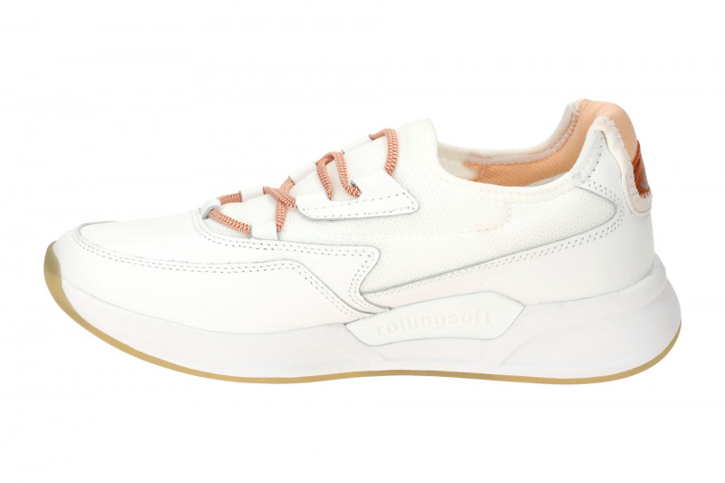 Gabor RollingSoft Slipper Schuhe weiß orange 66.951.51