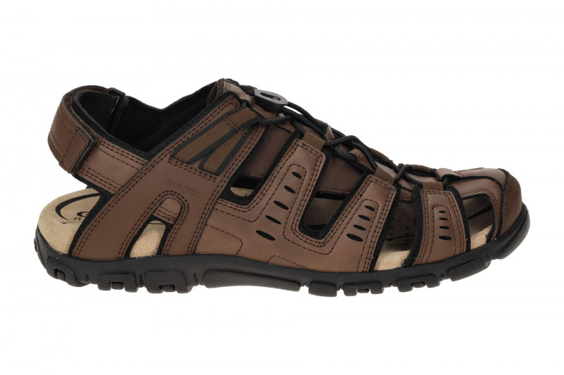 Geox Strada Outdoor Sandale braun schwarz U4524C