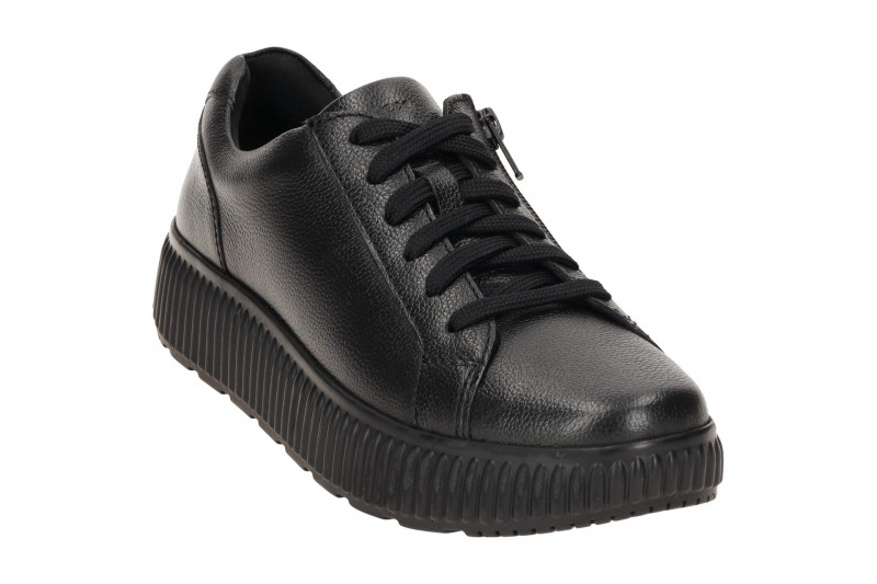 Geox Graisy Sneaker Plateau Schuhe schwarz Damen D46XFA