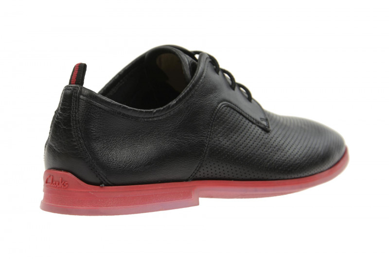 Clarks Frewick Schuhe schwarz rot