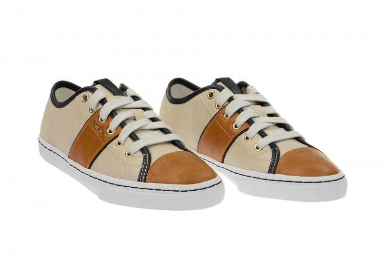 Geox New Club Schuhe braun grau D5258A