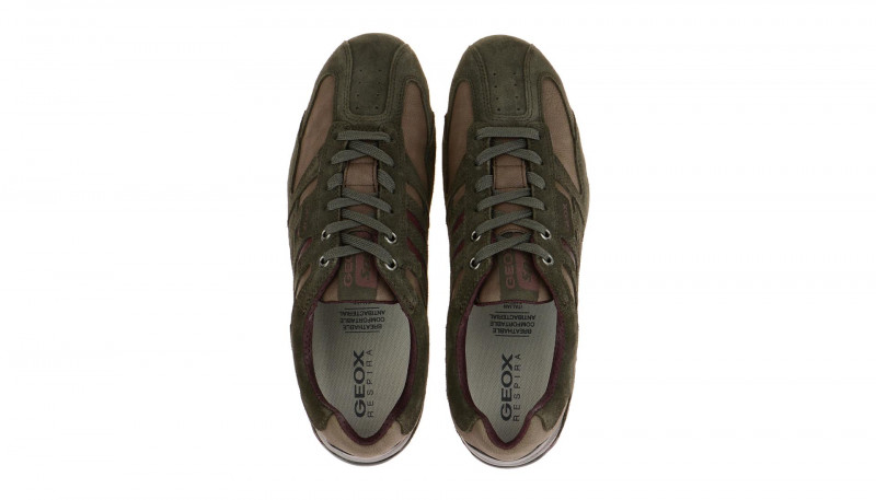 Geox Snake Schuhe braun rot U4207K