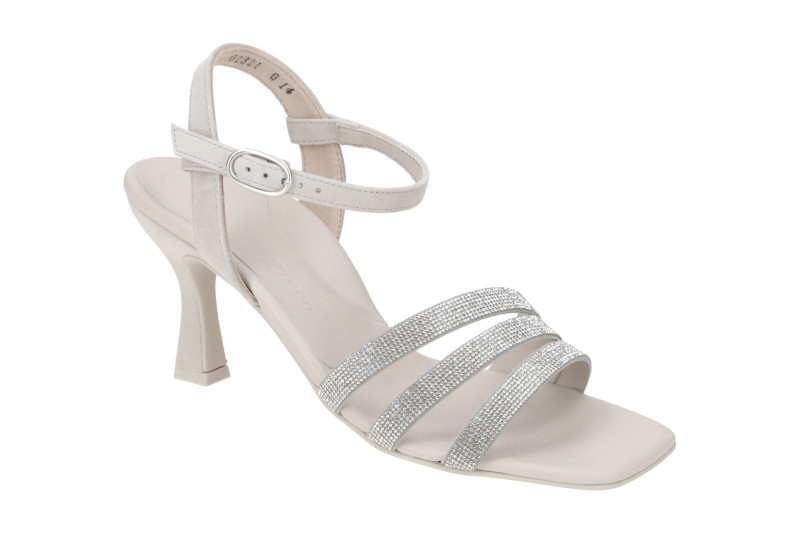 Paul Green Riemchen Sandalette grau Glitzer 6058