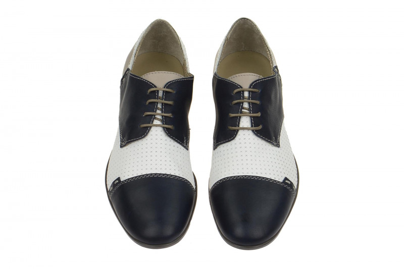 Bello Schuhe weiß blau mix BL199