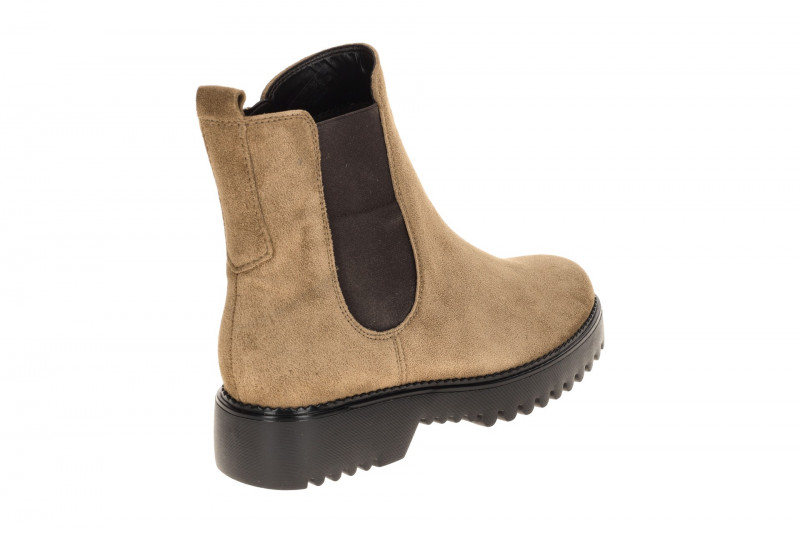 Gabor comfort Stiefelette hellbraun Velour Chelsea-Stil 72.751.34