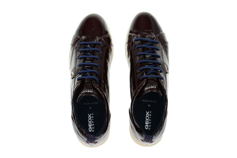 Geox Avery Schuhe rot bordo lack D44H5B