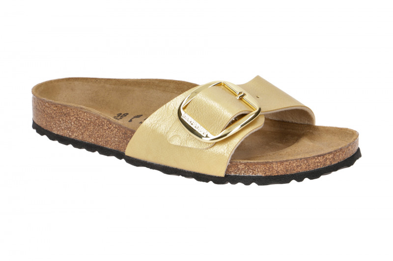 Birkenstock Madrid Big Buckle Pantolette gold Schmal 1021374