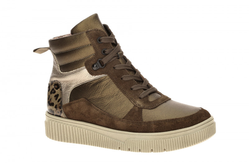 Waldläufer Sansa Stiefelette braun K-Weite metallic 610801