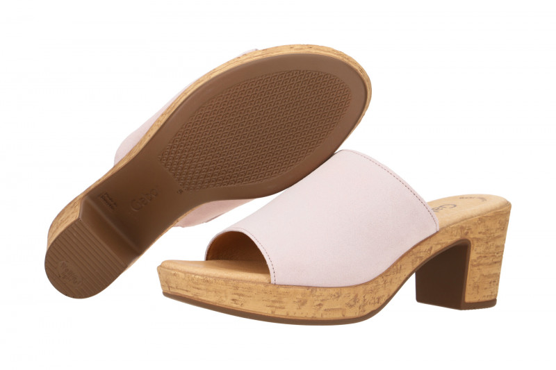 Gabor Pantolette rosa Velour 24.760.10