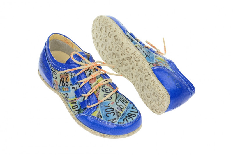 Eject Road Schuhe blau print Lack Gr 39