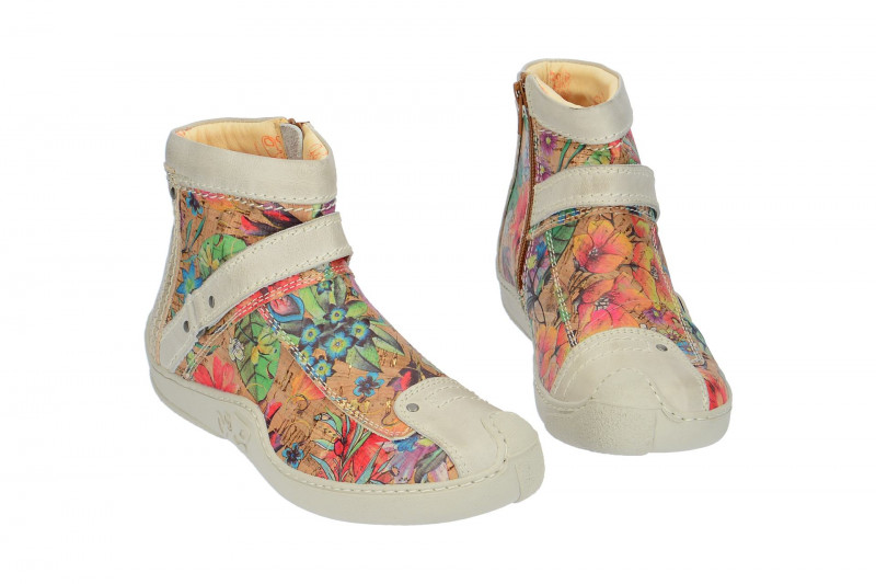 Eject Skat Stiefelette weiß Kork Print