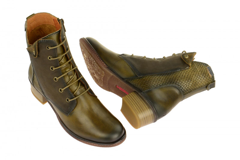 Pikolinos Zaragoza Stiefel grün moos