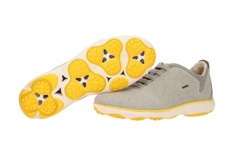 Geox Nebula Schuhe grau Sohle weiß gelb